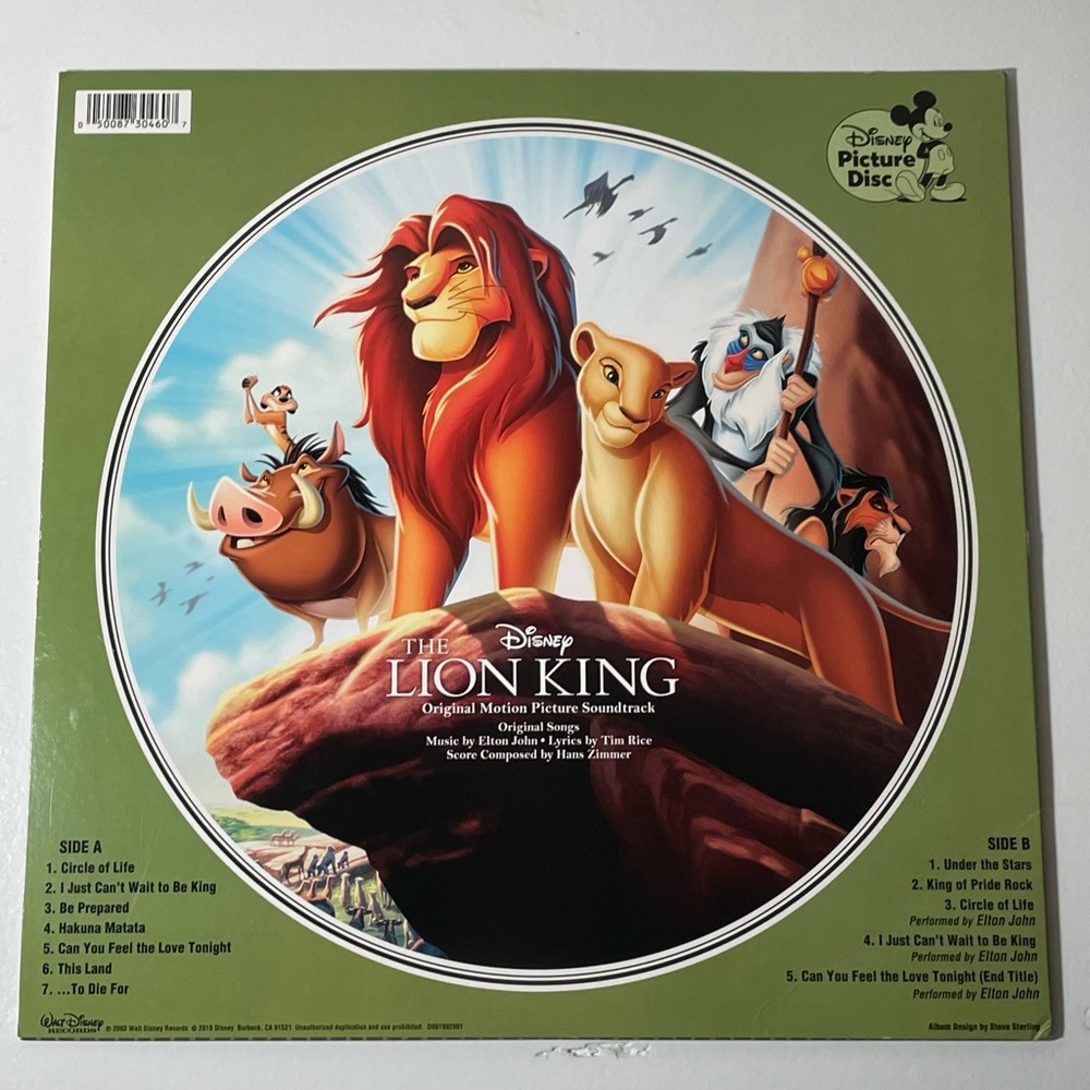 SALE! Lion King Vinyl Record - Picture 5 of 6